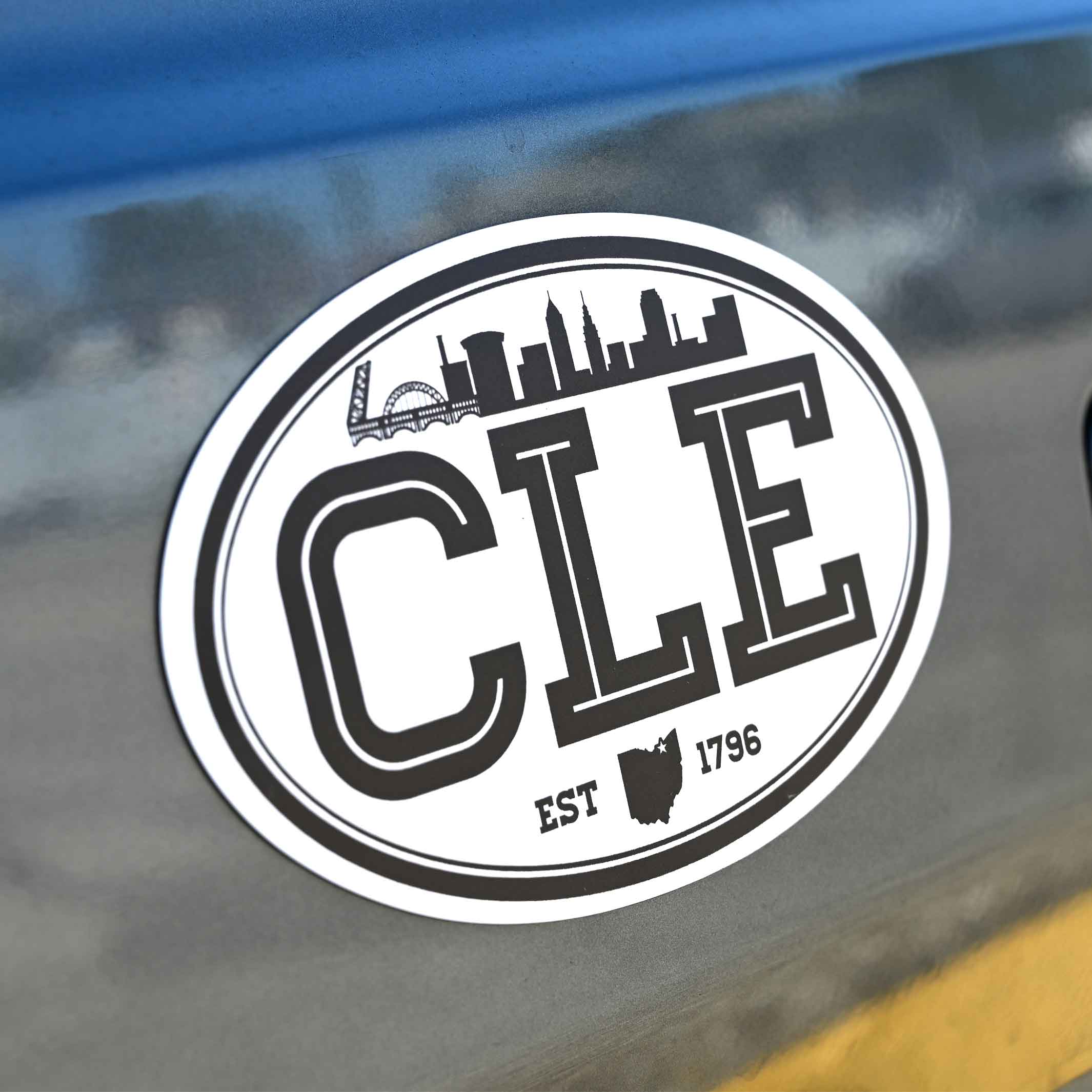CLE Cityscape - Car Magnet - Image 2