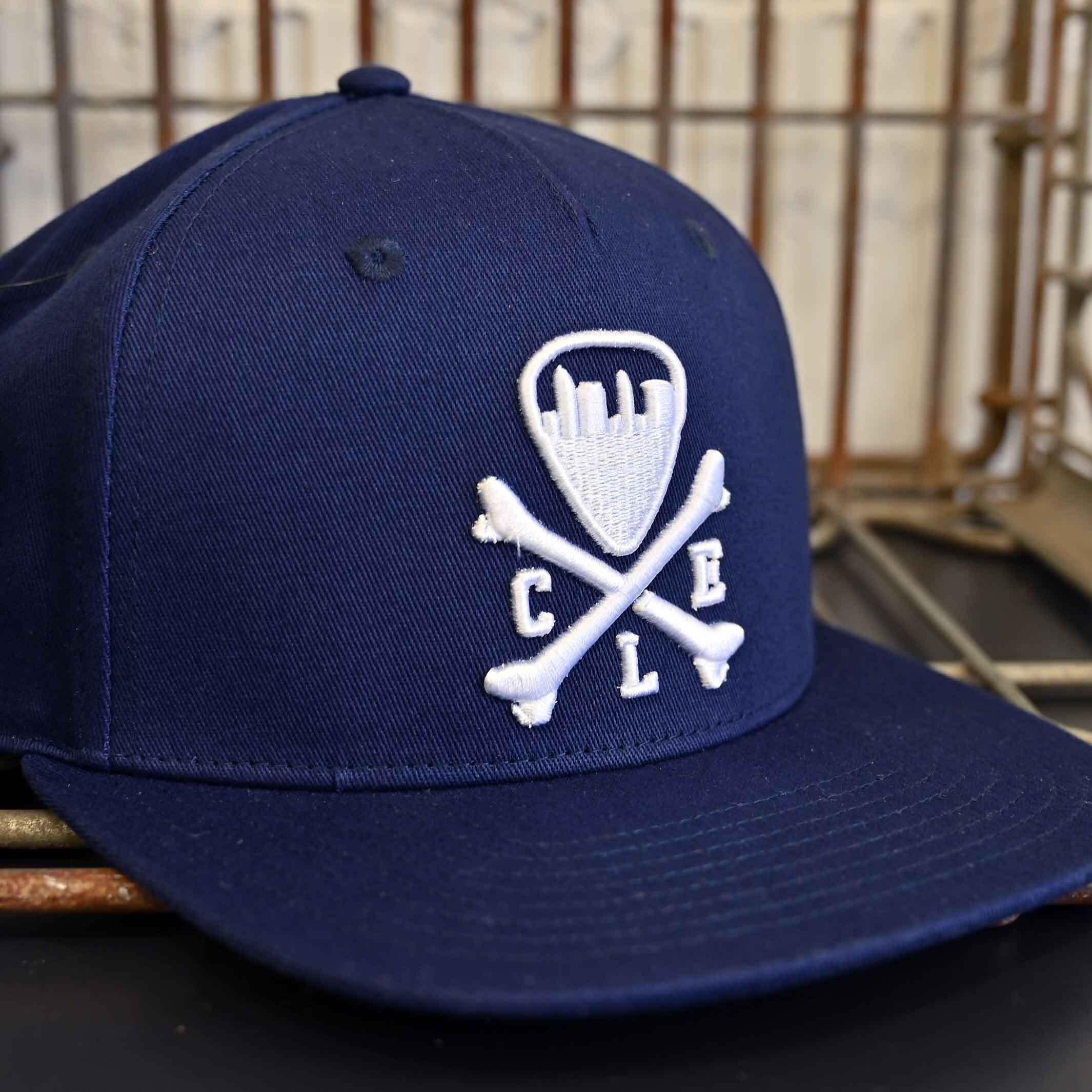 CLE Logo Snapback Hat - Navy - Image 2