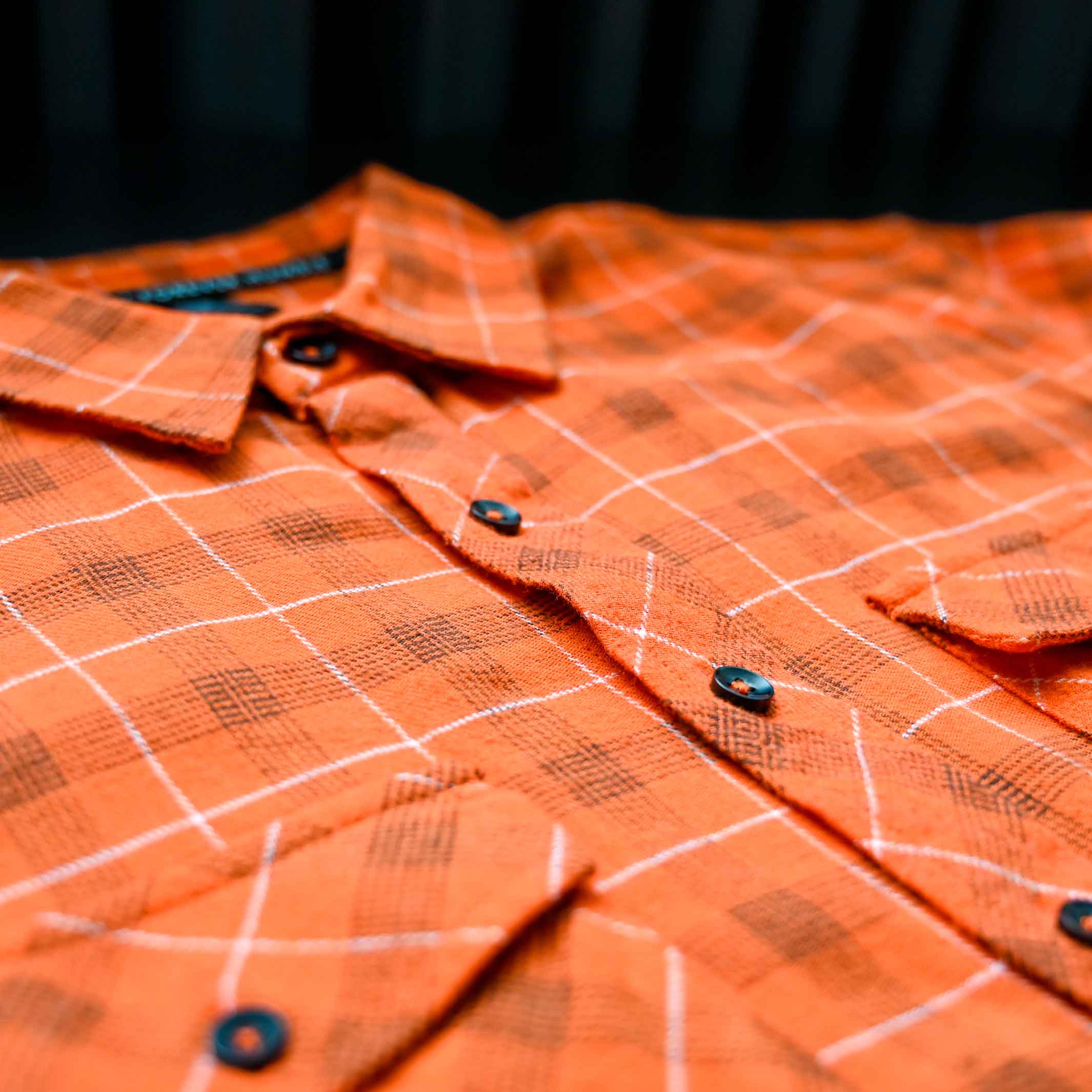 Cleveland Clothing Official Flannel - Brown/Orange - Image 4