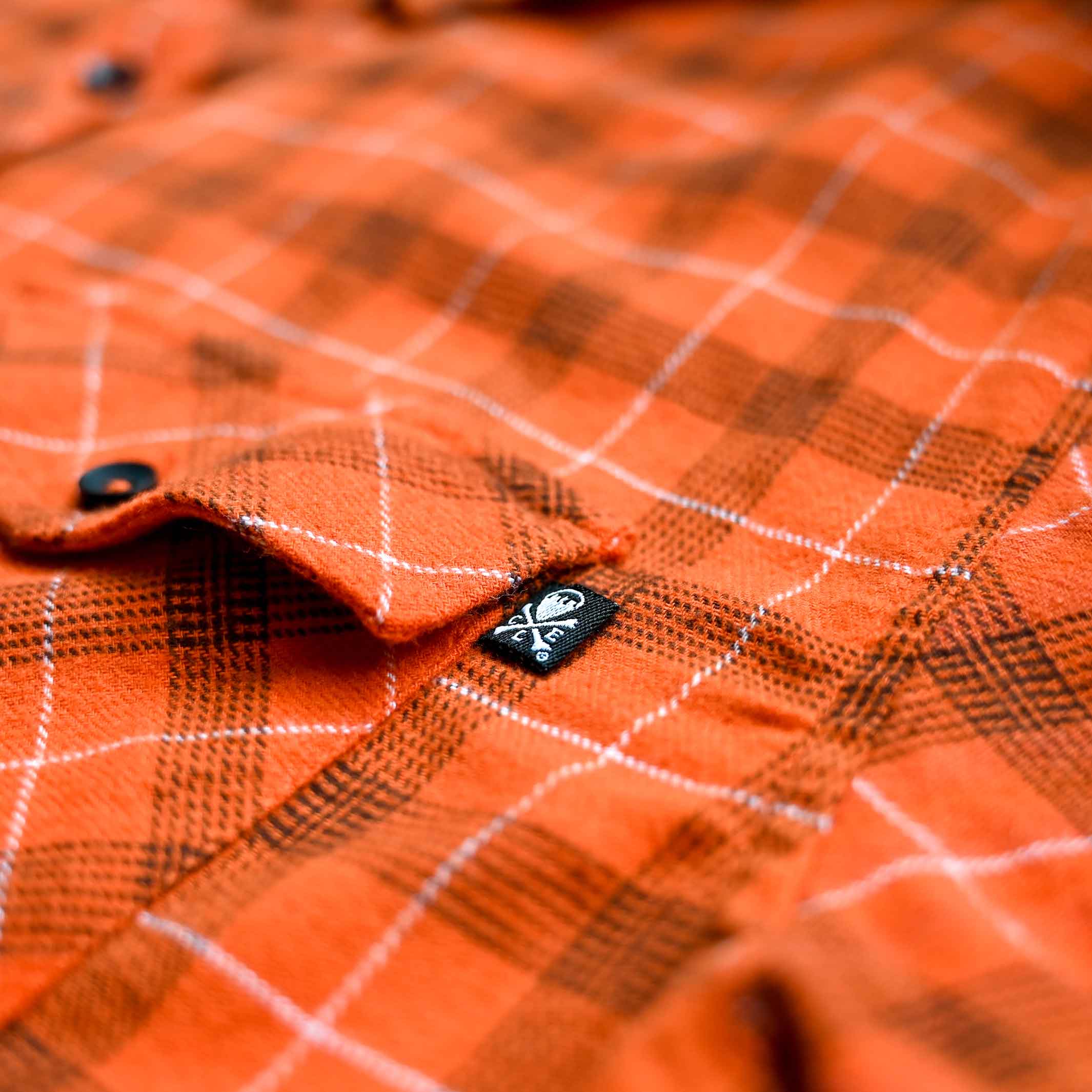 Cleveland Clothing Official Flannel - Brown/Orange - Image 5