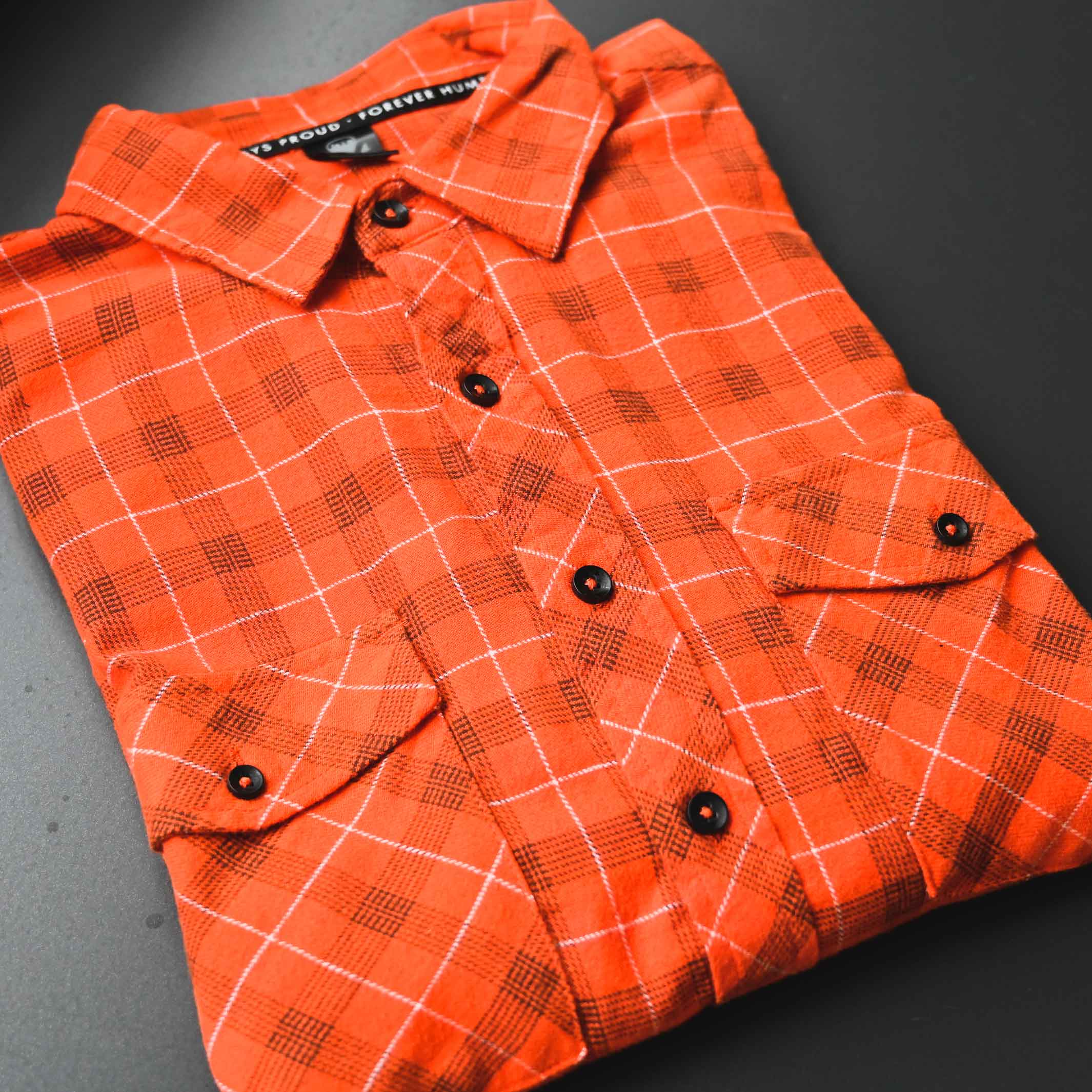 Cleveland Clothing Official Flannel - Brown/Orange - Image 6