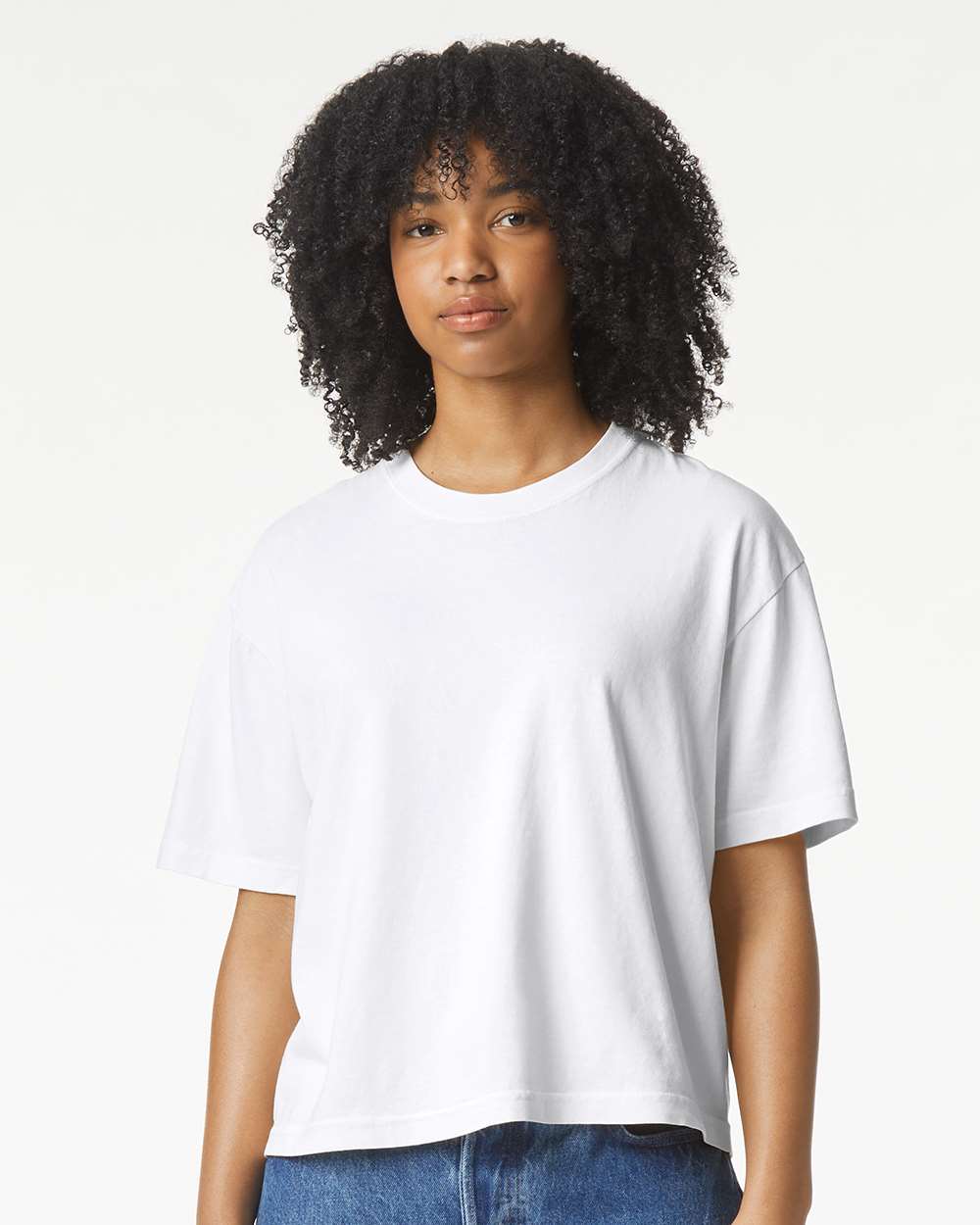 Cleveland Reds - Women's Boxy Crop Crew T-Shirt - Image 3