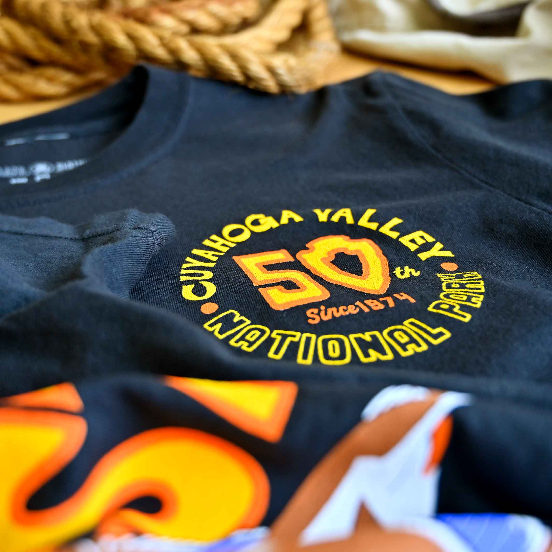 Cuyahoga Valley National Park - CVNP 50th Anniversary - America's Greatest Idea - Unisex/Mens Crew T-shirt - Image 4