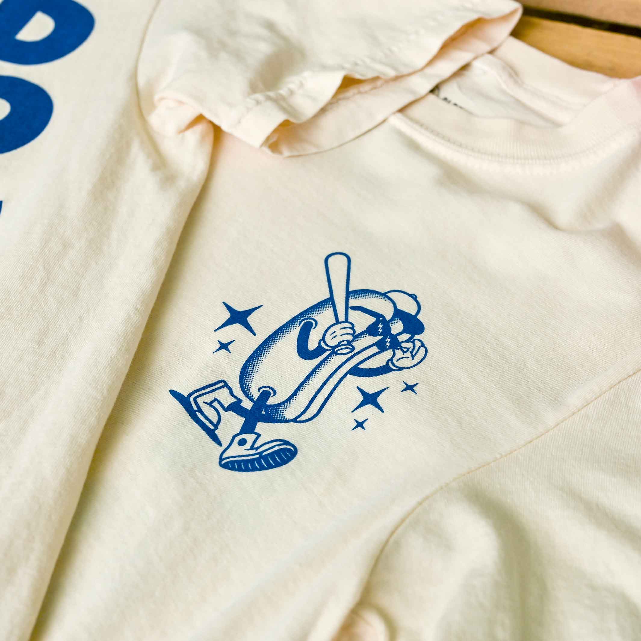 Here for the Hot Dogs - Mens/Unisex Crew T-Shirt - Image 3