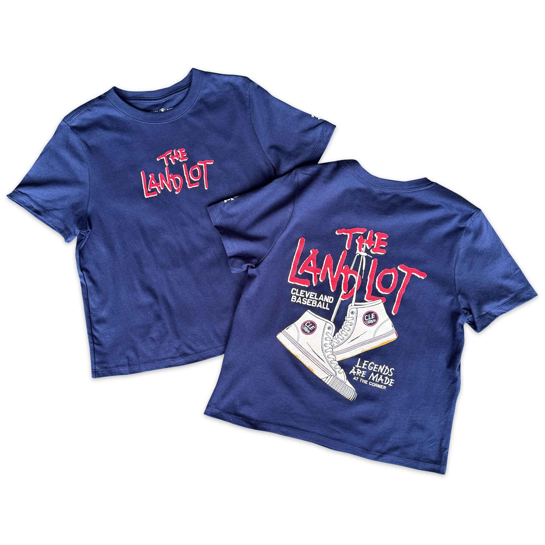 The Land Lot - Cleveland Baseball - Womens Heavyweight Boxy Tee